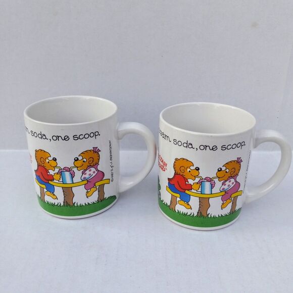 Vintage Princess House The Berenstain Bears Coffee Mug-Lot of 2-1987-Ceramic - Picture 4 of 11